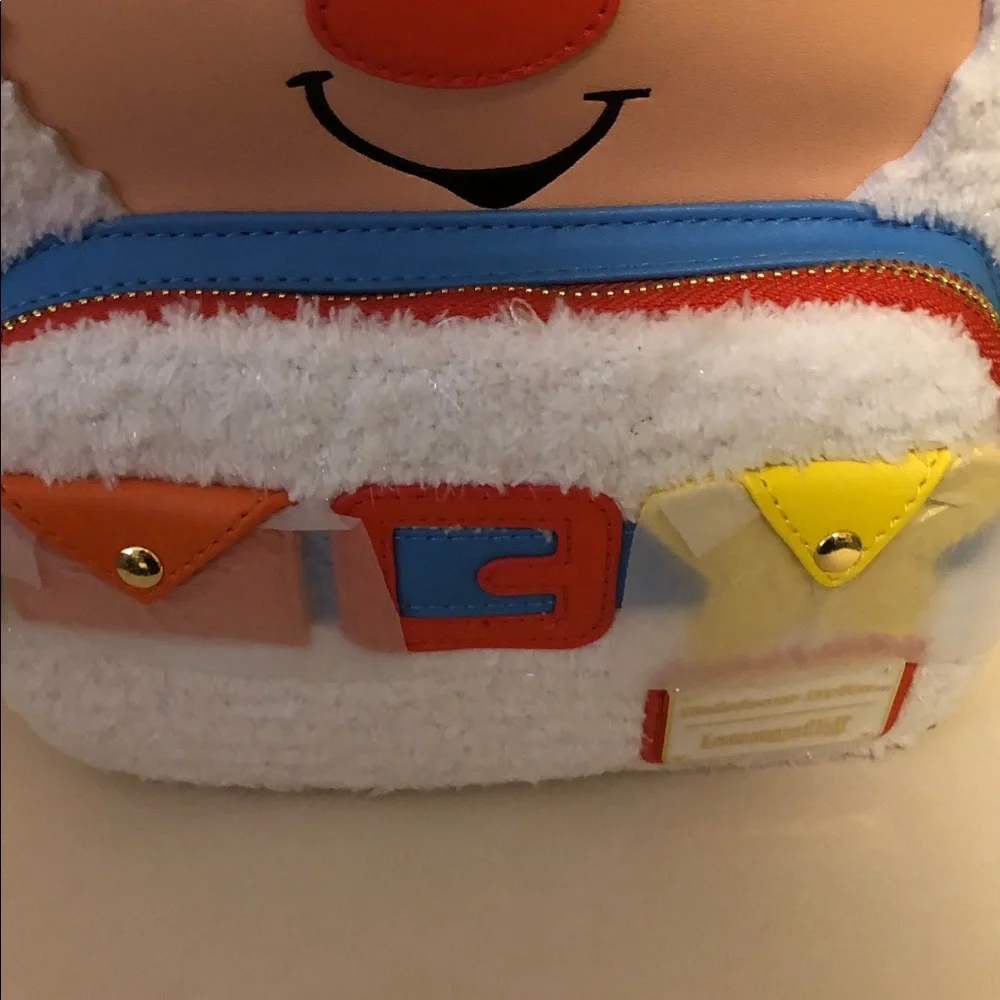 Loungefly Rainbow-bright Twink plush figural light up Backpack New! Hard Tag